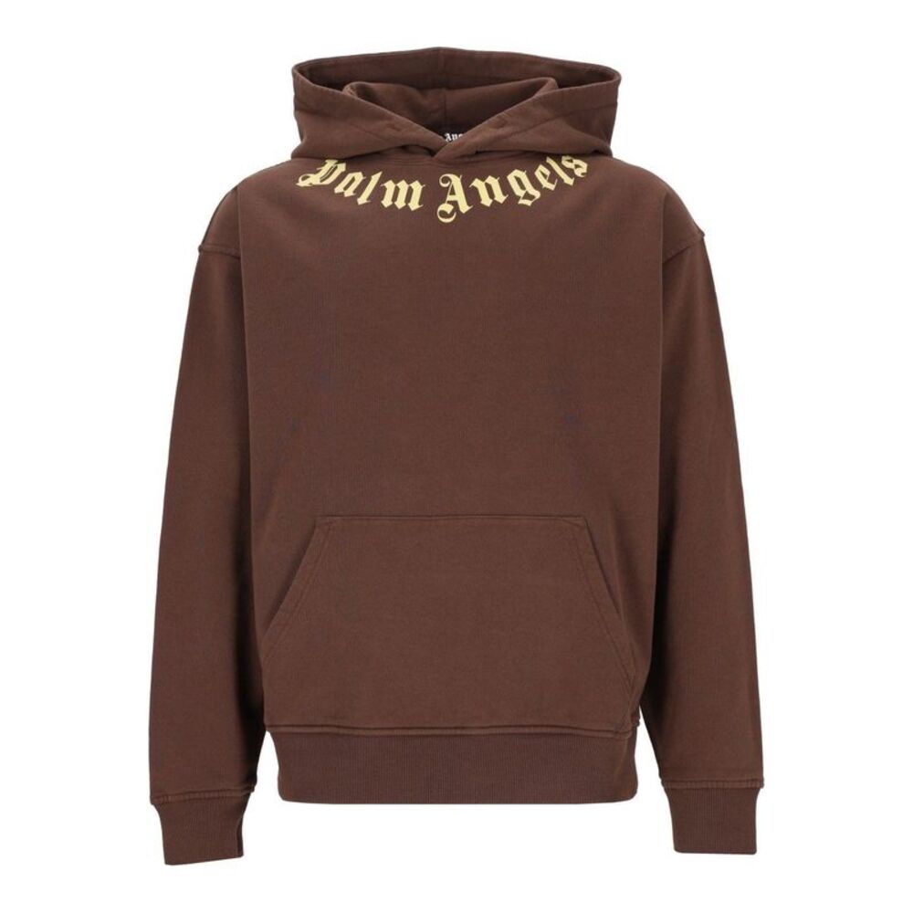 Palm Angels Men Neck Logo Hoodie
